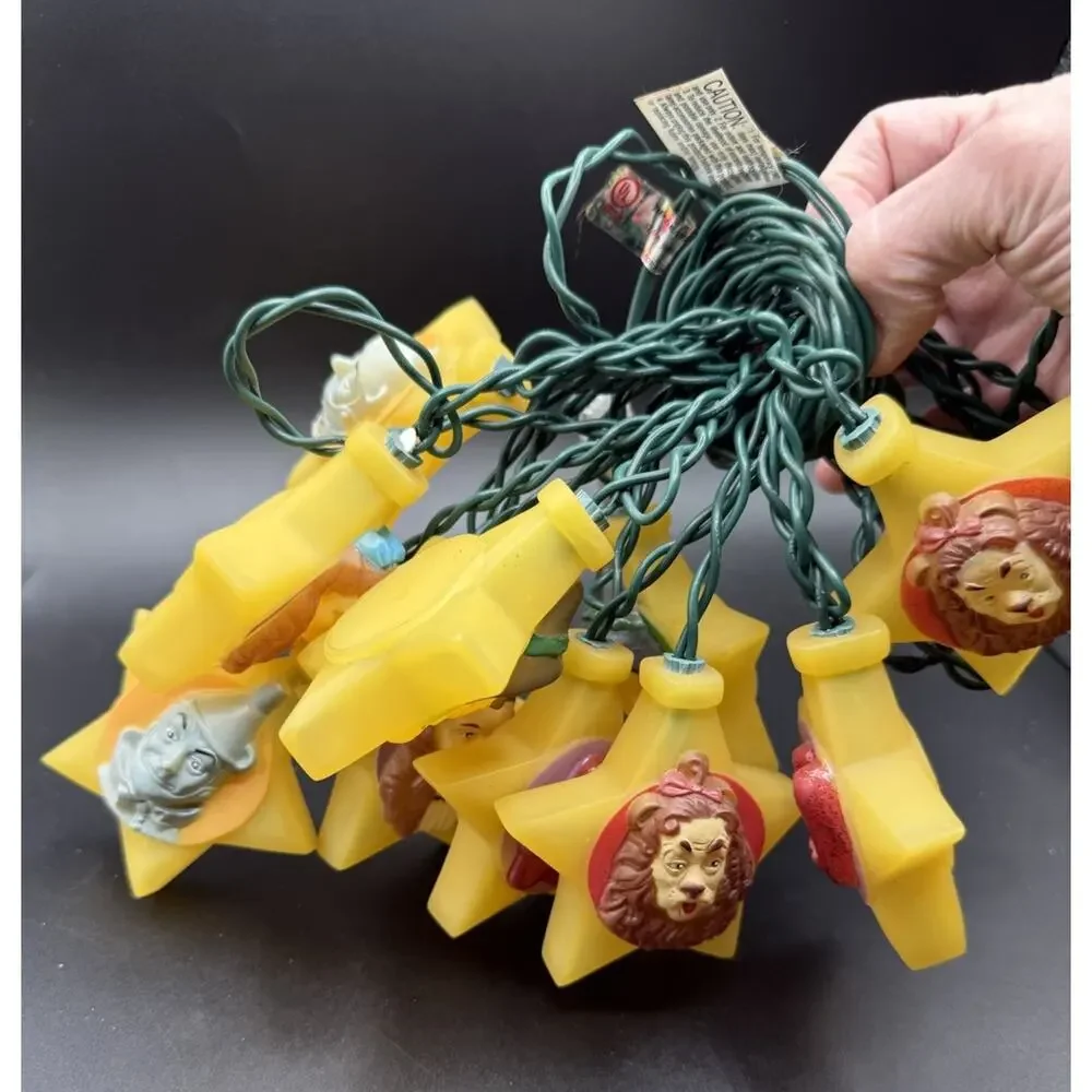 Kurt Adler Wizard Of Oz Lights Characters And Ruby Slippers *Needs Fuse -LO18